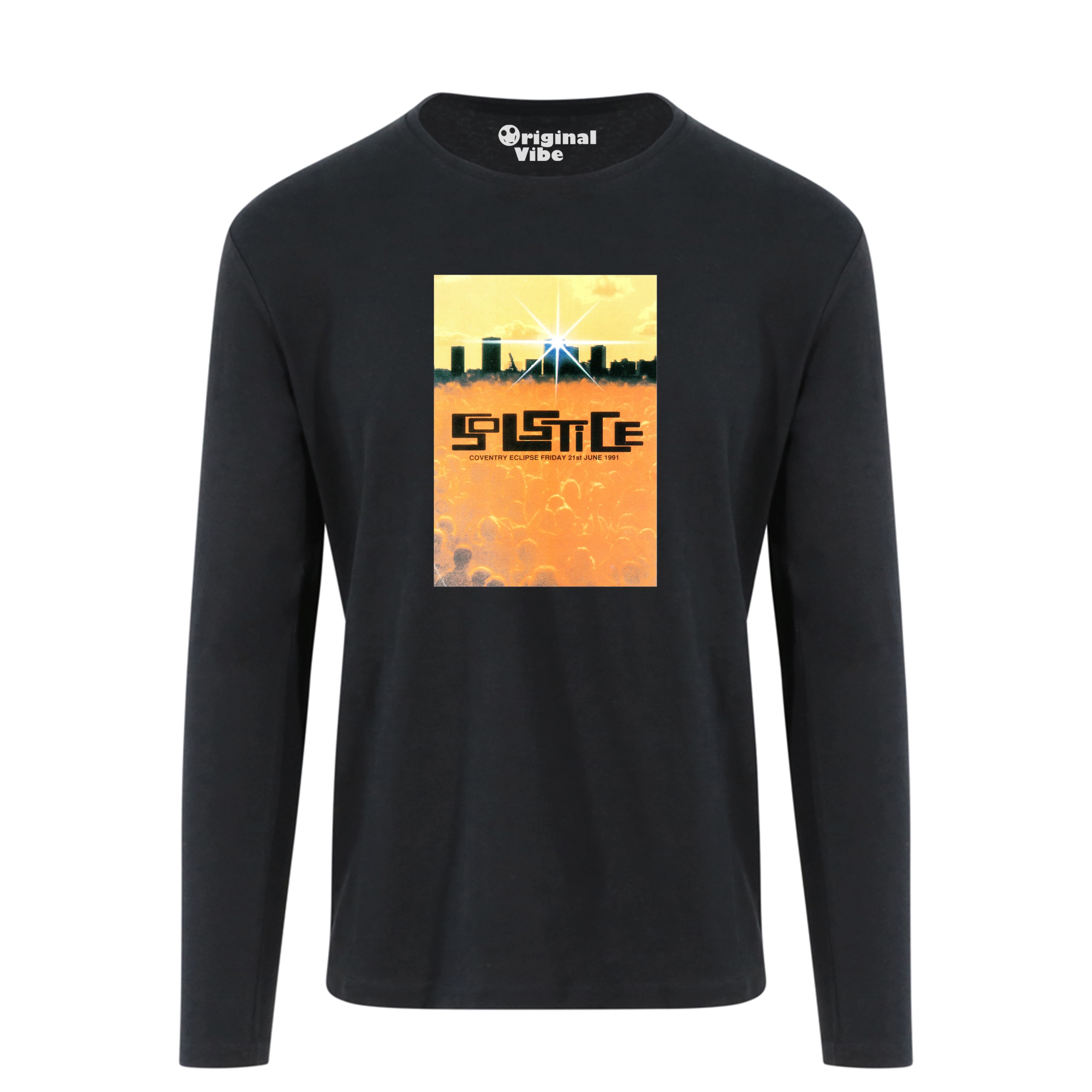 Solstice The Eclipse Coventry 1991 Flyer Rave T Shirt - Image 2