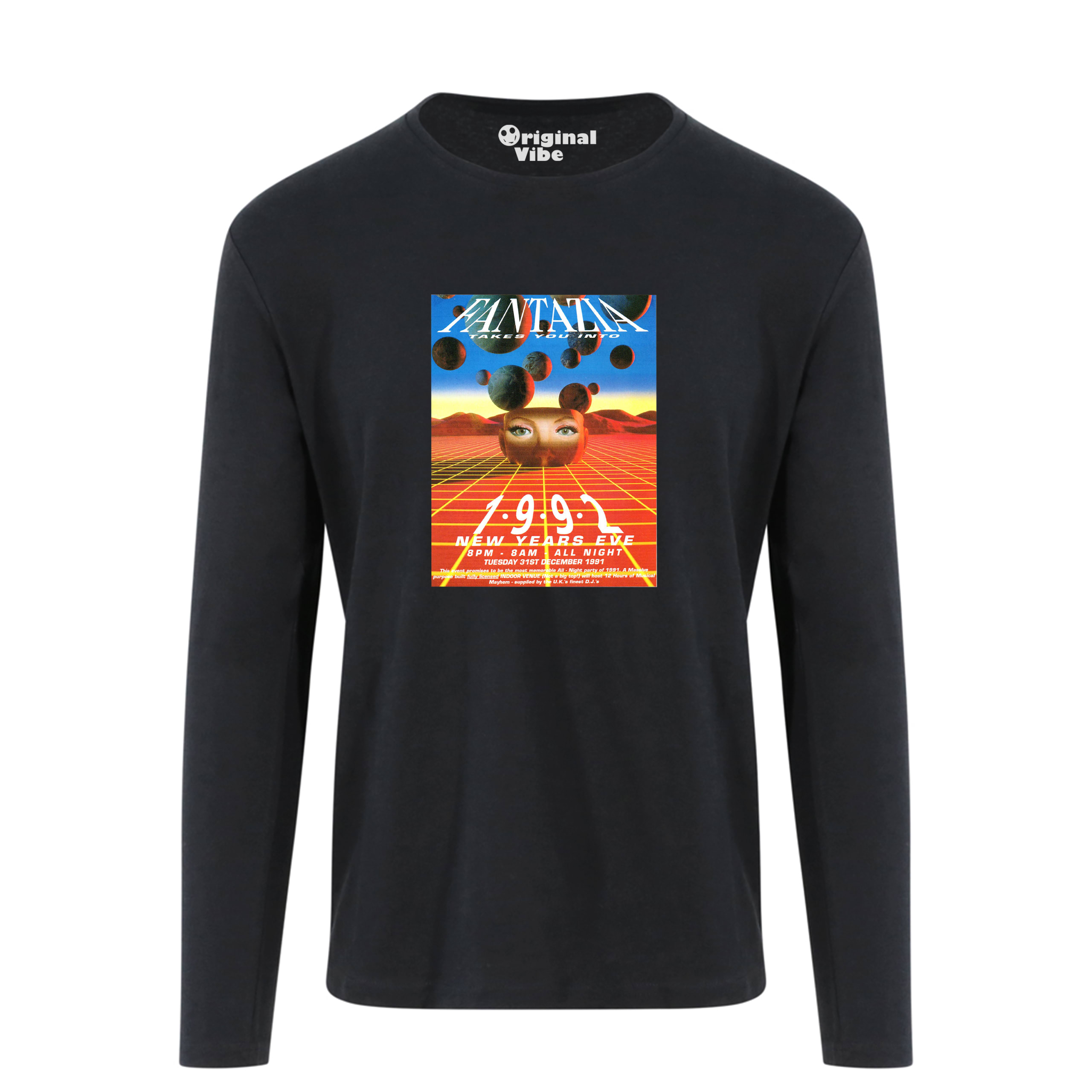Fantazia Flyer Long Sleeve Rave T Shirt