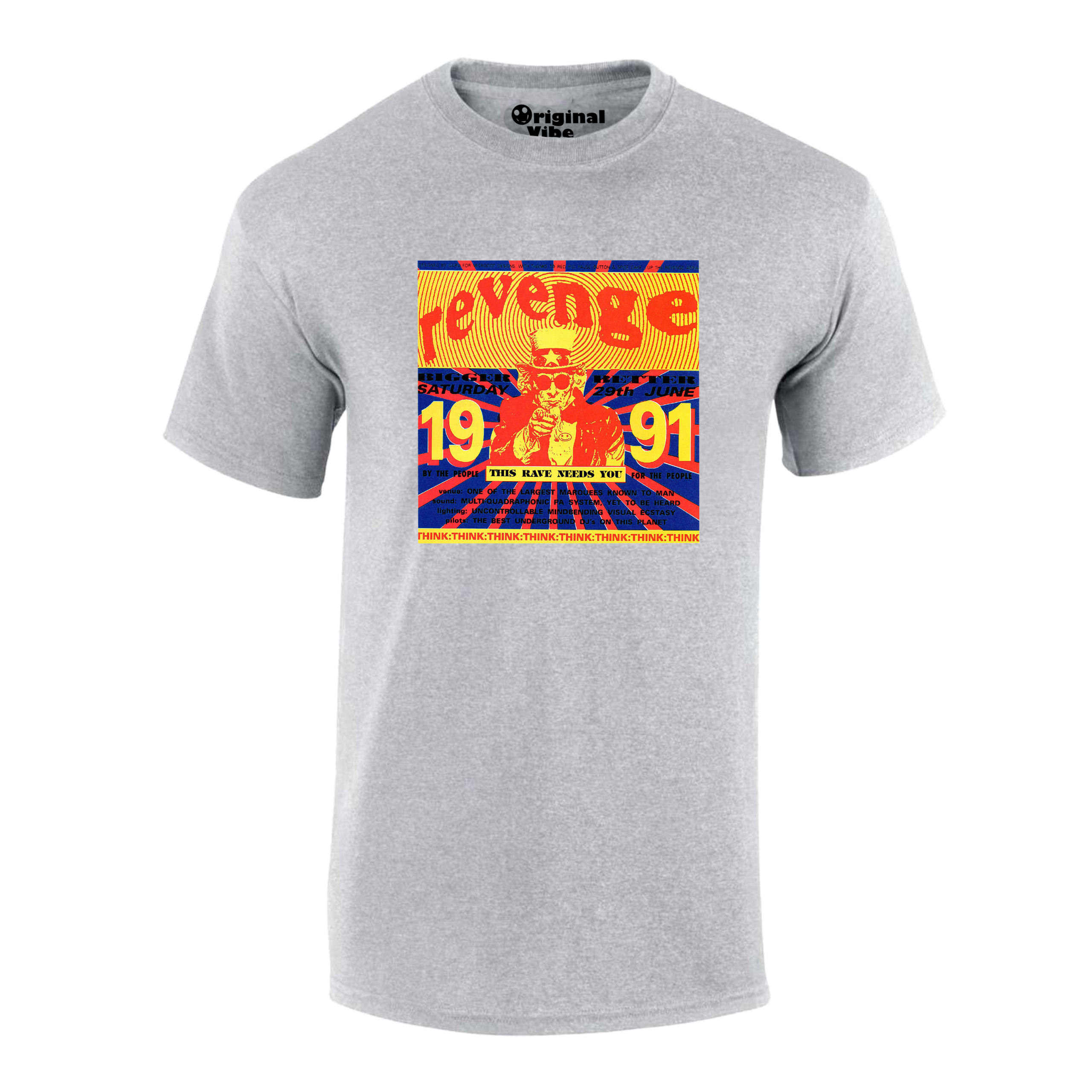 Revenge Wigan 1991 Flyer Rave T Shirt - Image 2