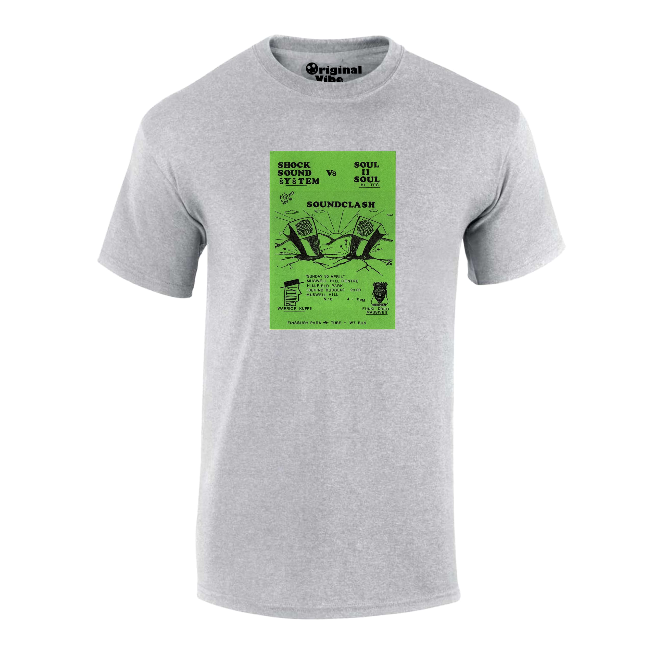 Soundclach 1986 Flyer Rave T Shirt - Image 3