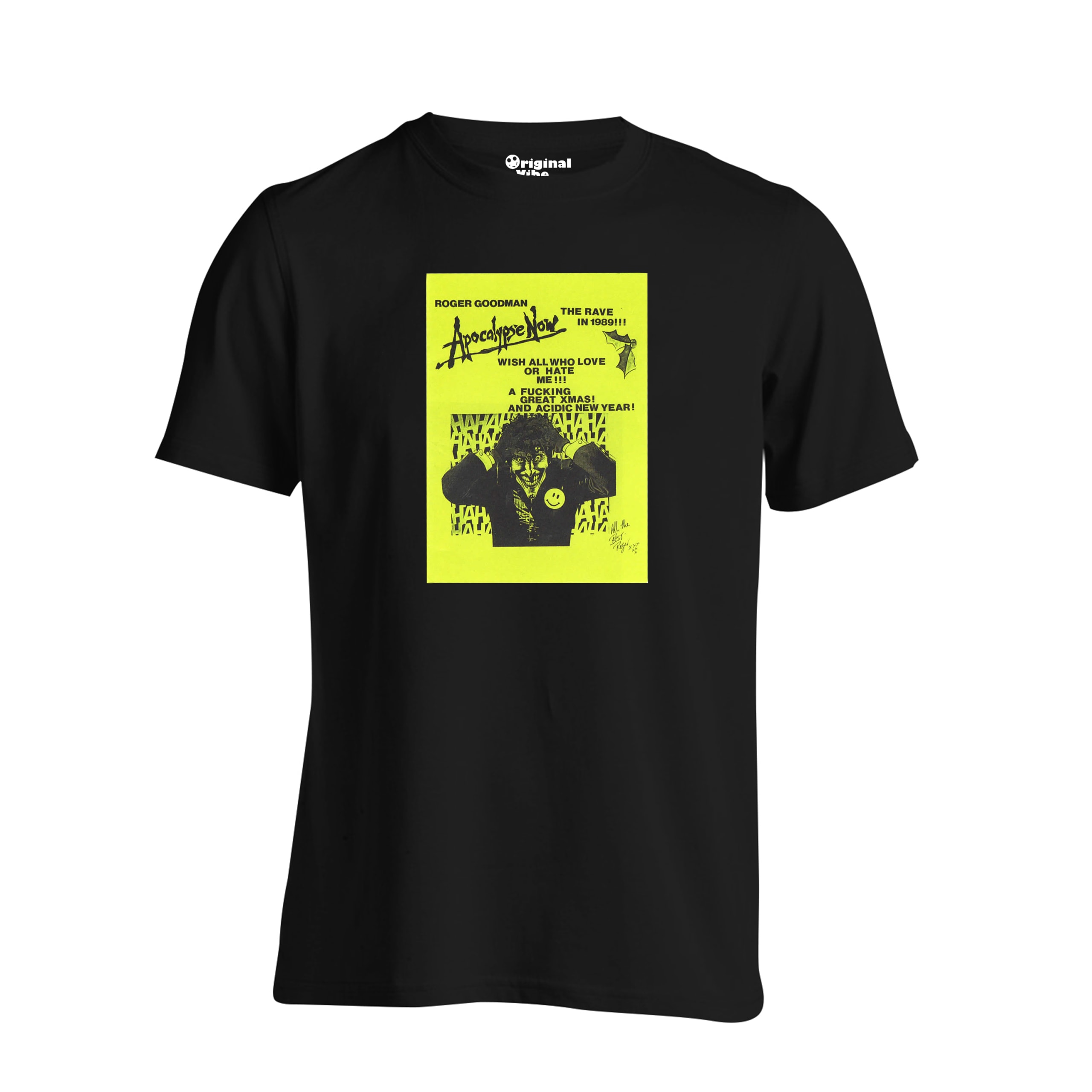 Apocalypse Now December 1988 Chrismast Card Flyer Rave T Shirt - Image 4
