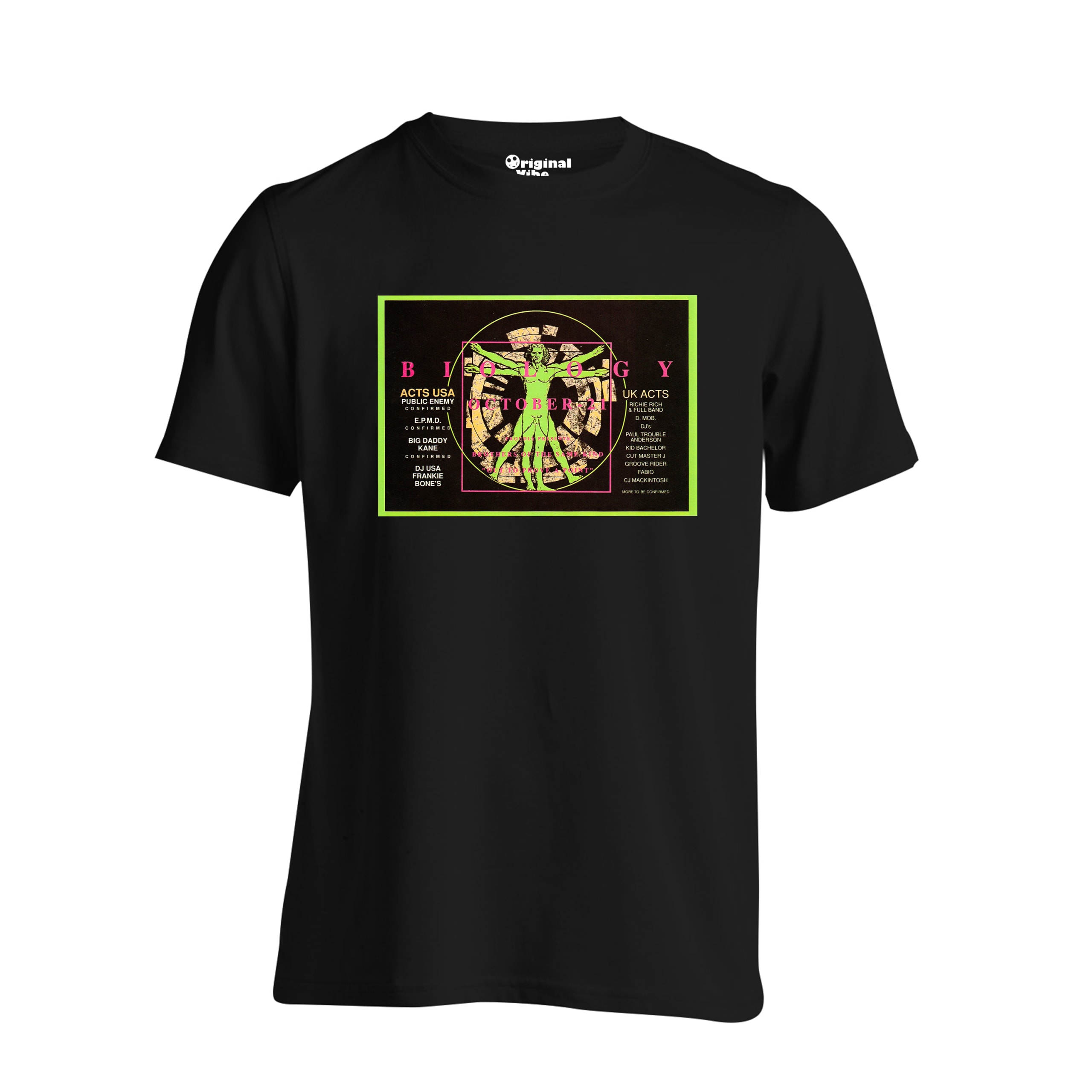 Biology 1990 Flyer Rave T Shirt - Image 3