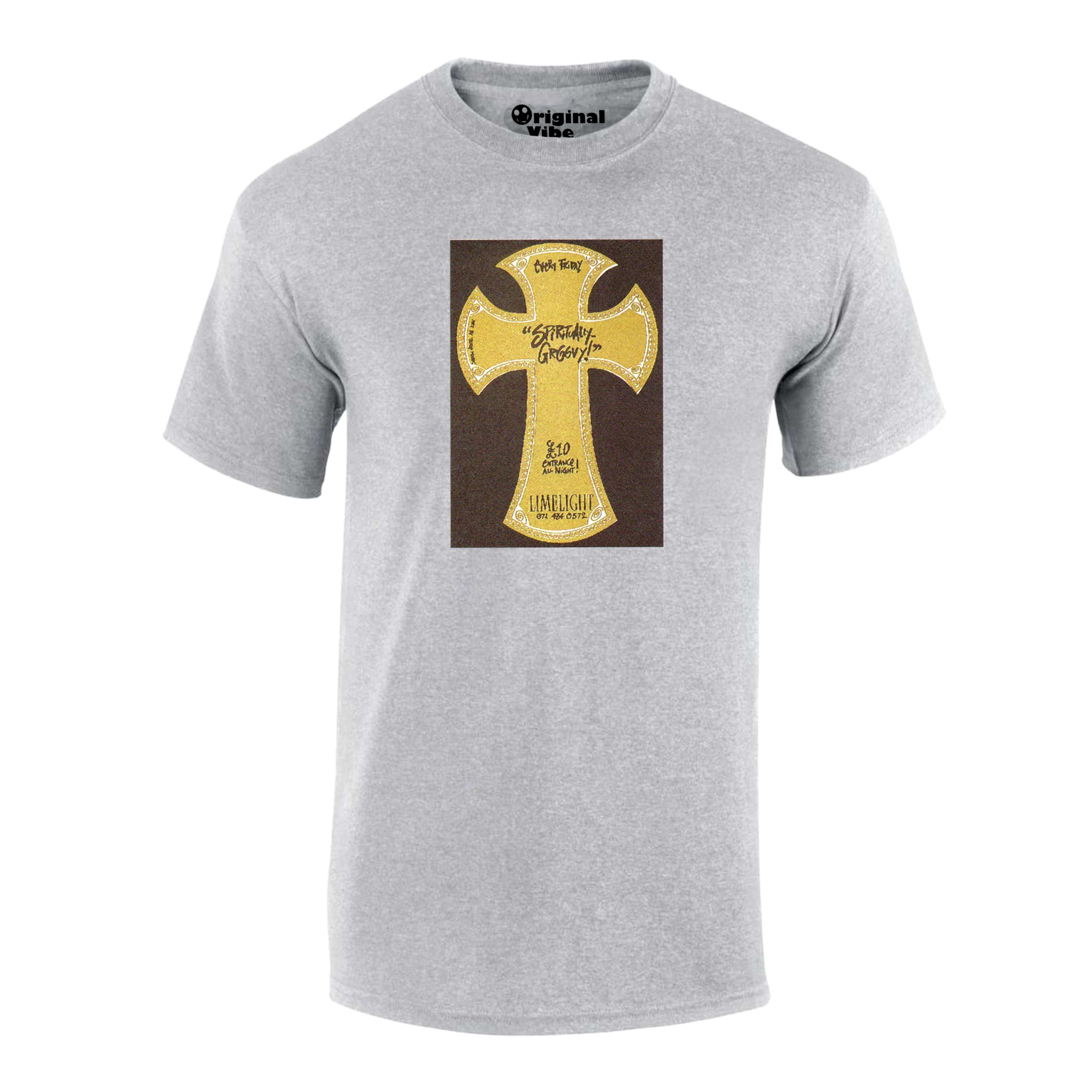 London Spiritual Groovy 1989 Flyer Rave T Shirt - Image 3