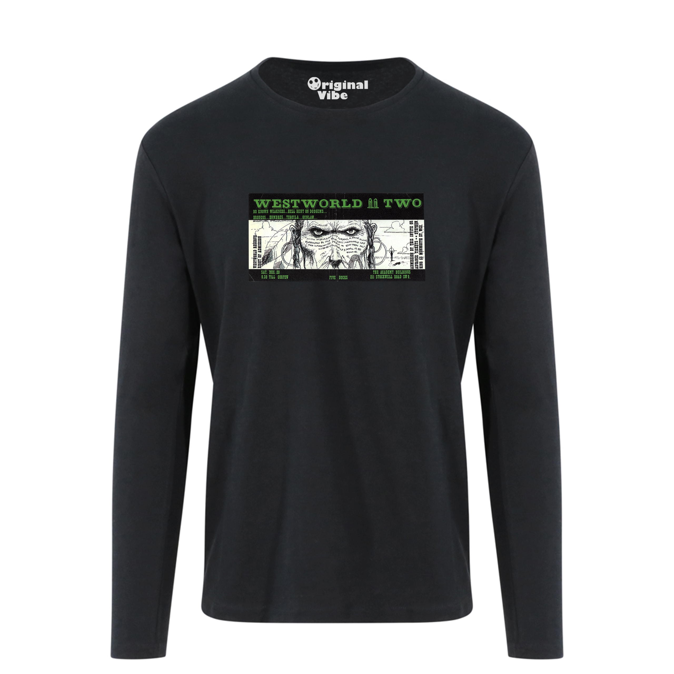 Westworld Two Academy Buildings Stockwell 1986 Flyer T Shirt