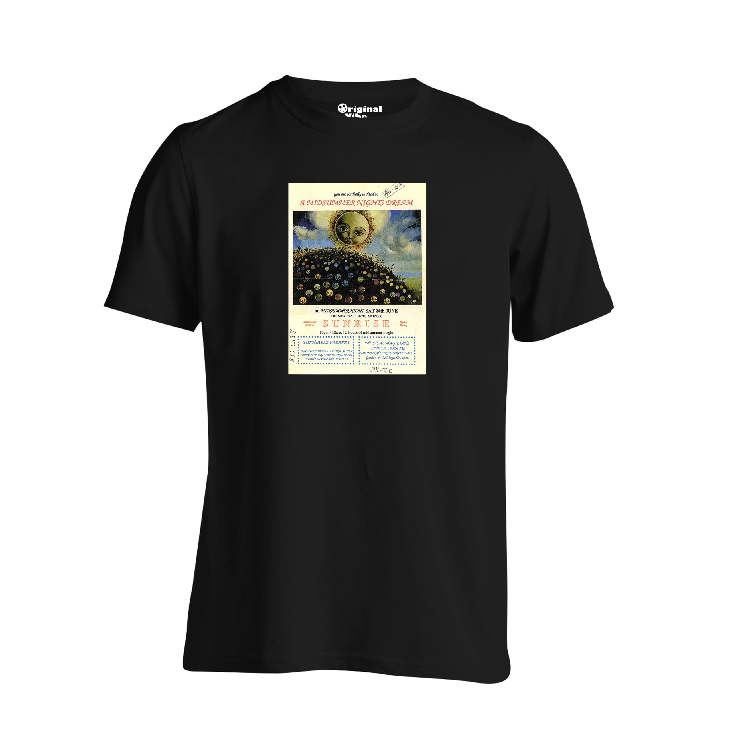 Sunrise Midsumer Night Dream 1989 Flyer T Shirt