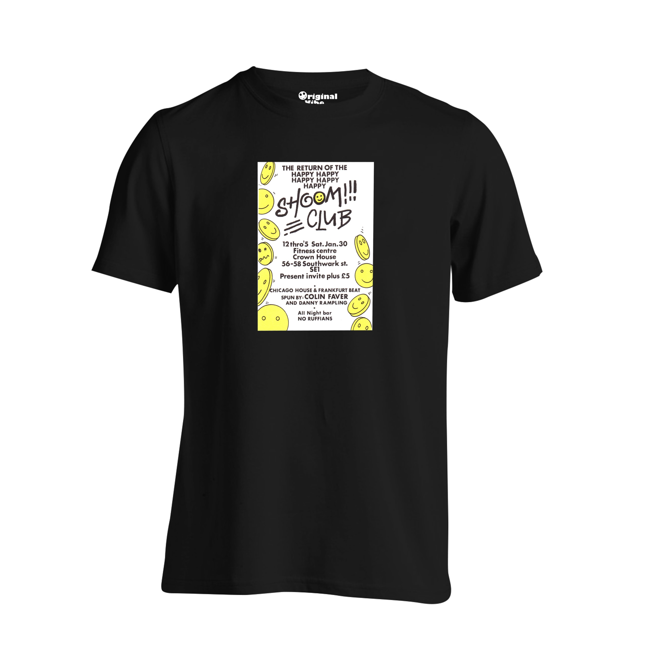 Shoom 1988 Flyer T Shirt - Image 3