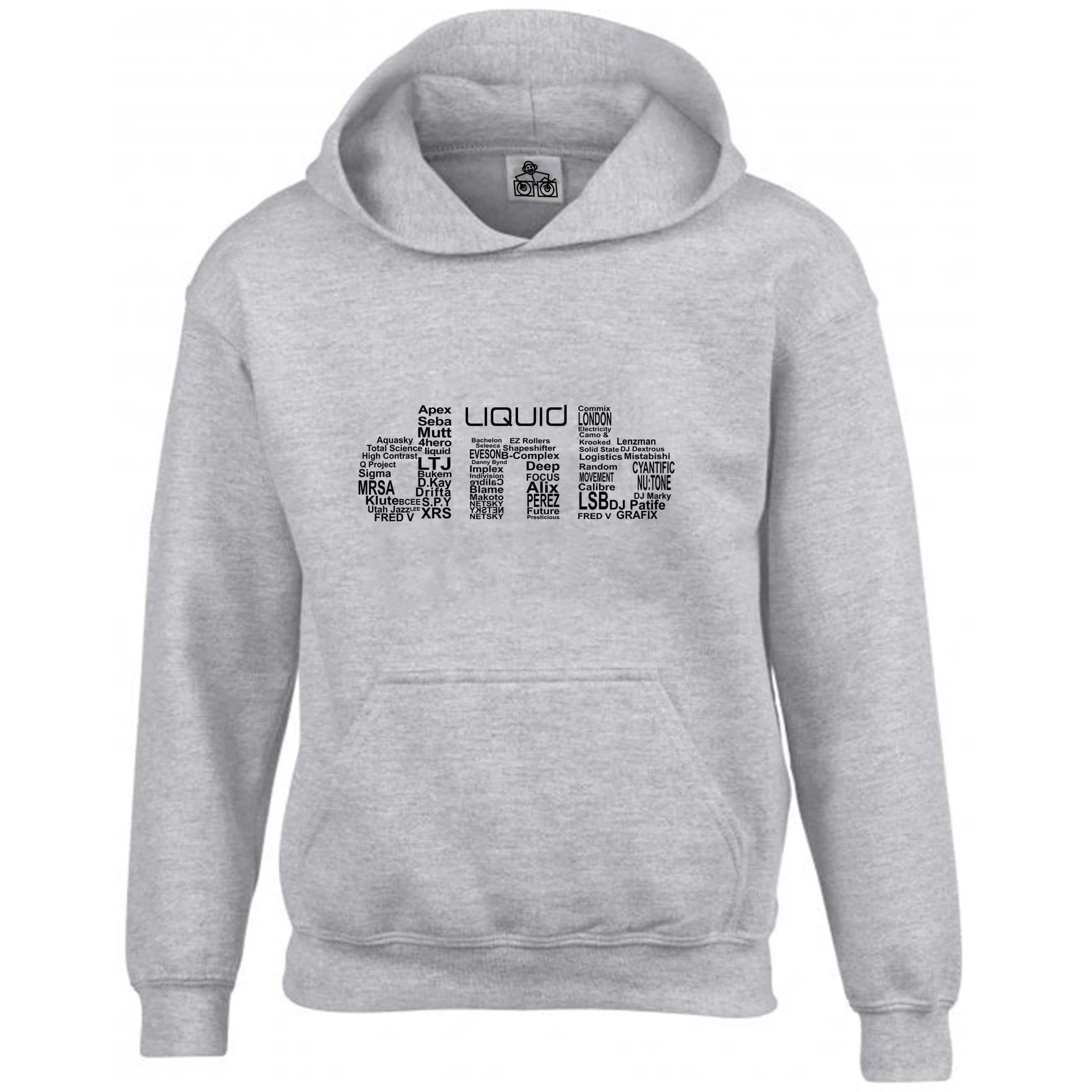 Liquid D n B Drum and Bass Hoodie - Image 2