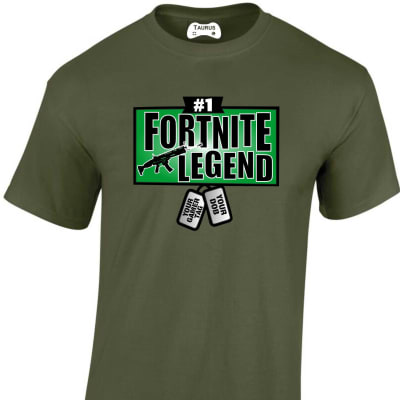 Fortnite Legend with personalised dog tags T-Shirt