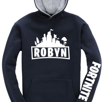 Fortnite logo personalised Contrast Hoodie