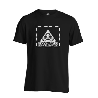 Spiral Tribe Soundsystem T Shirt (Design 2)