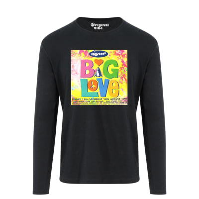 Big Love 1993 Lower Pertwood Farm Wiltshire Flyer Rave T Shirt