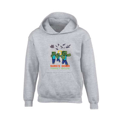 Minecraft Hoodie Suns Down Zombies Around