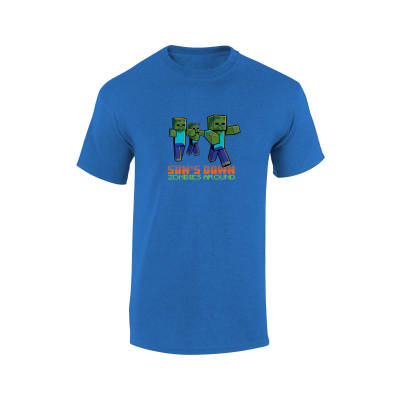 Minecraft T Shirt Suns Down Zombies Around