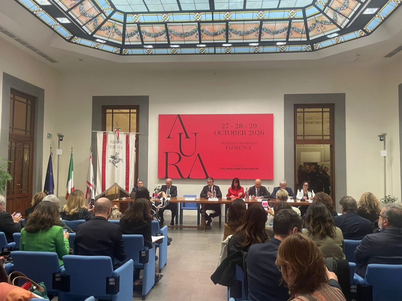 Présentation du salon AURA The Luxury Travel Event au siège de la Région Toscane à Florence