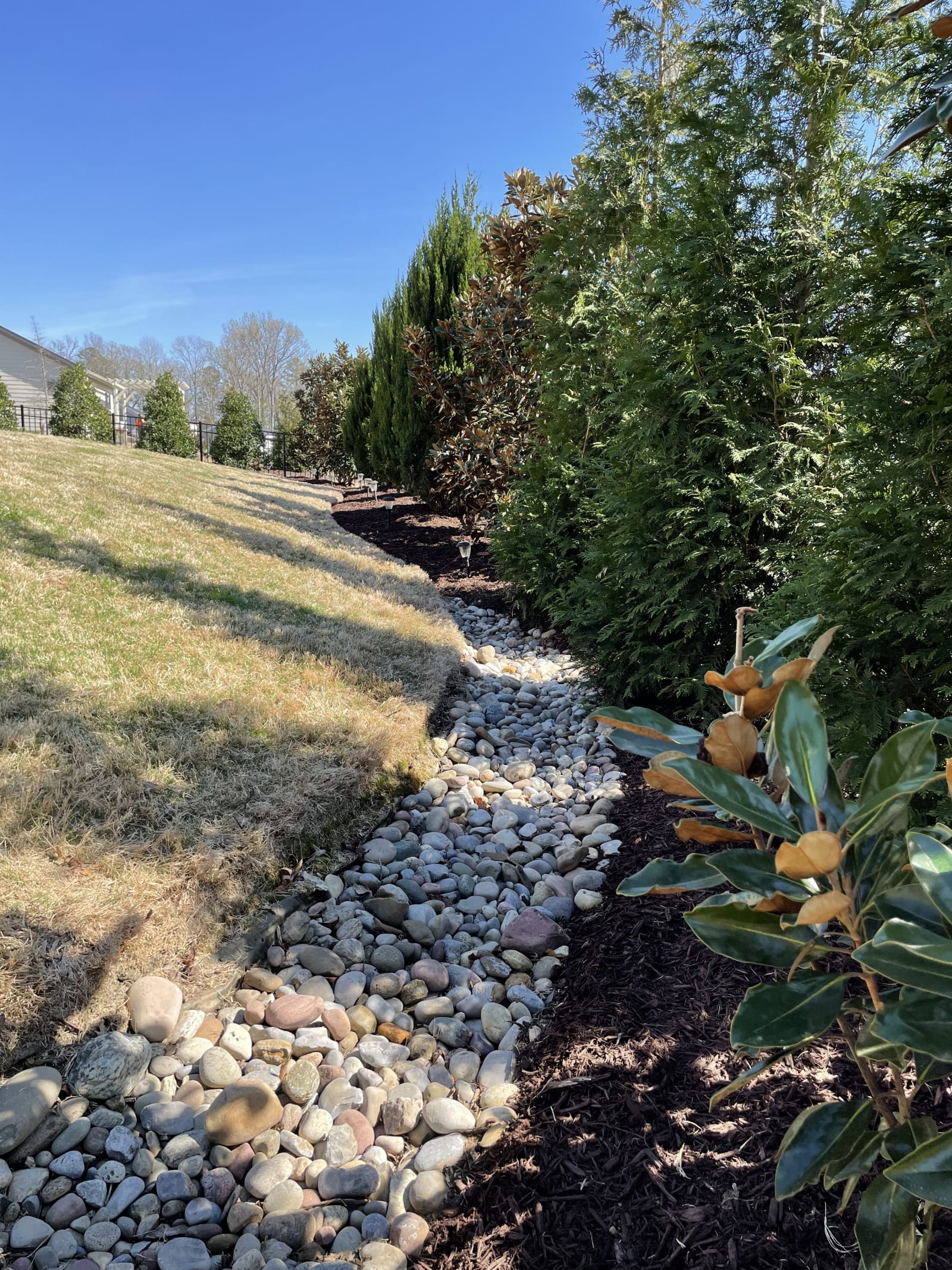 Mulch & Rock install