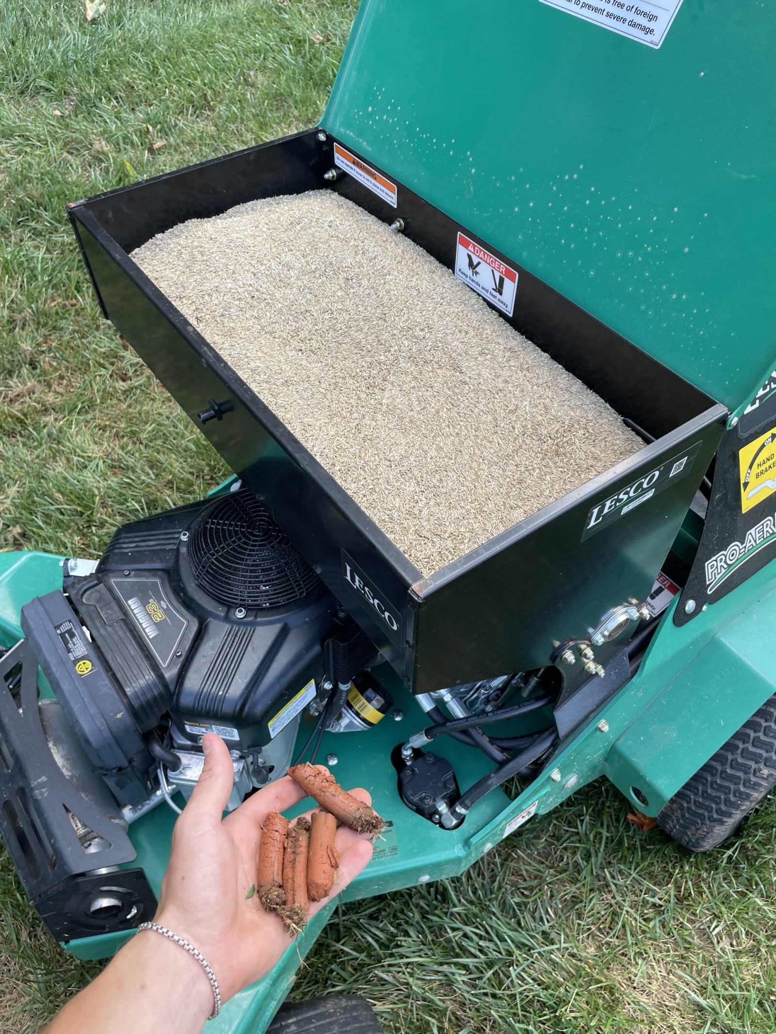 Aerating and Over-seeding