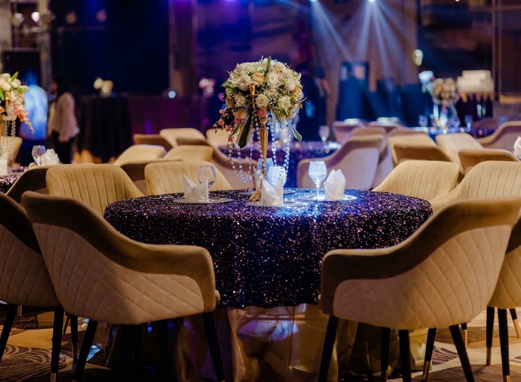 Luxury event venue styling and decor