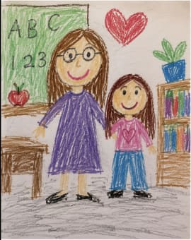 Sample message image for message from Grace and Lucy