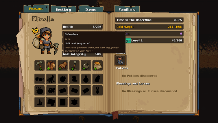 Elizella's character page in Undermine Elizella's character page in Undermine