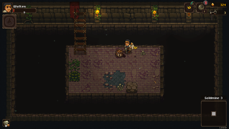 Exploring a new room in Undermine Exploring a new room in Undermine