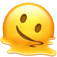 melted face emoji