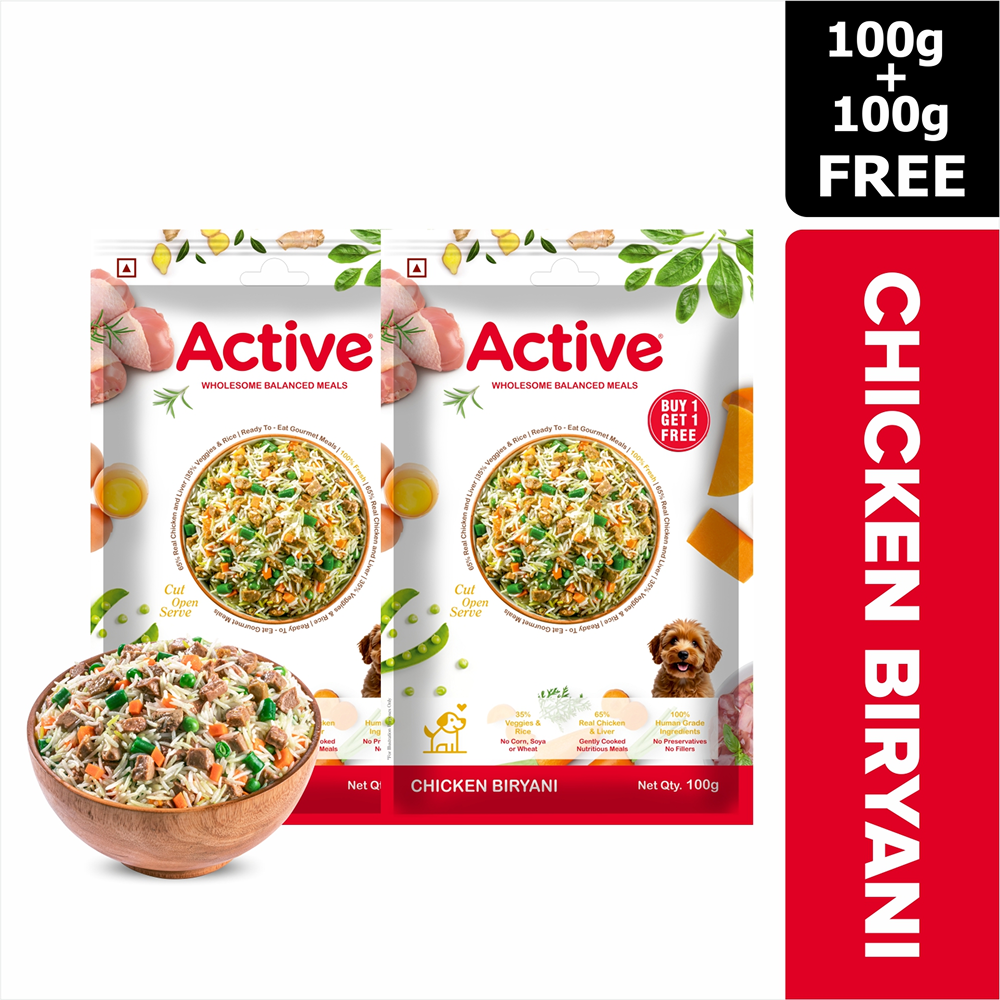 Active Chicken Biryani Fresh Food for Dogs (Buy 1 Get 1)