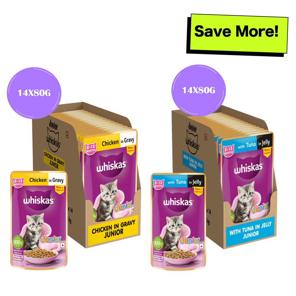 Whiskas Kitten Tuna in Gravy Wet Cat Food
