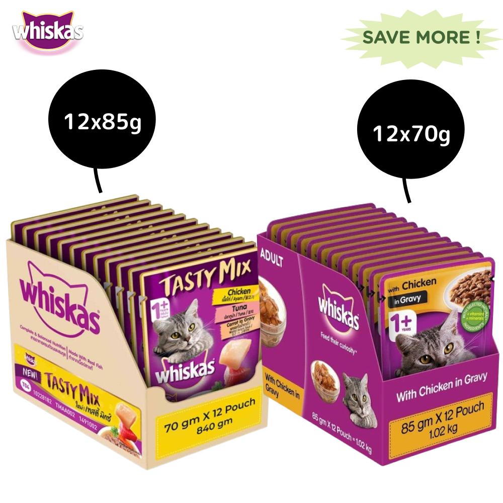 Whiskas Tuna in Gravy Adult Wet Cat Food
