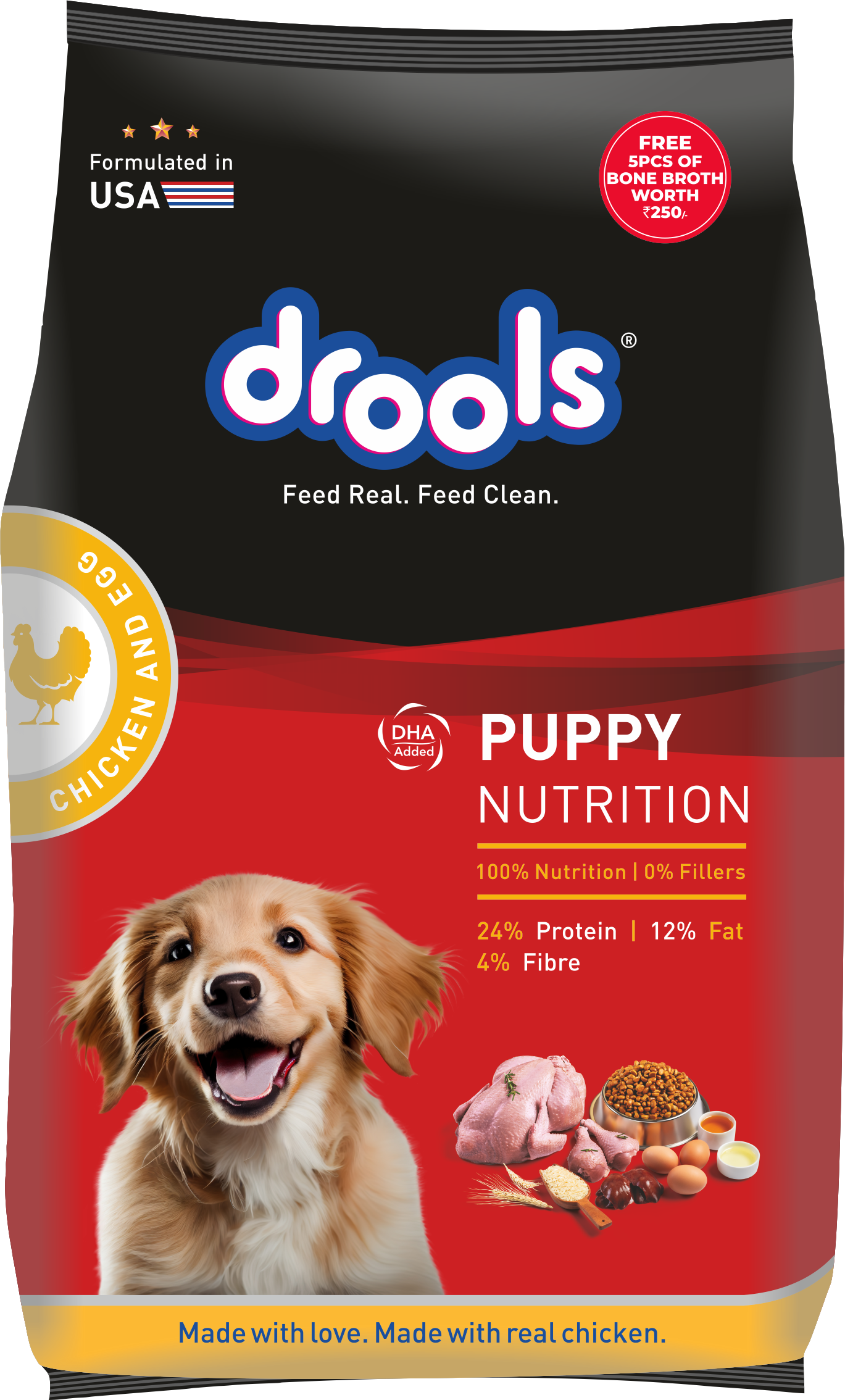 Drools Puppy Chicken & Egg Dry Dog Food