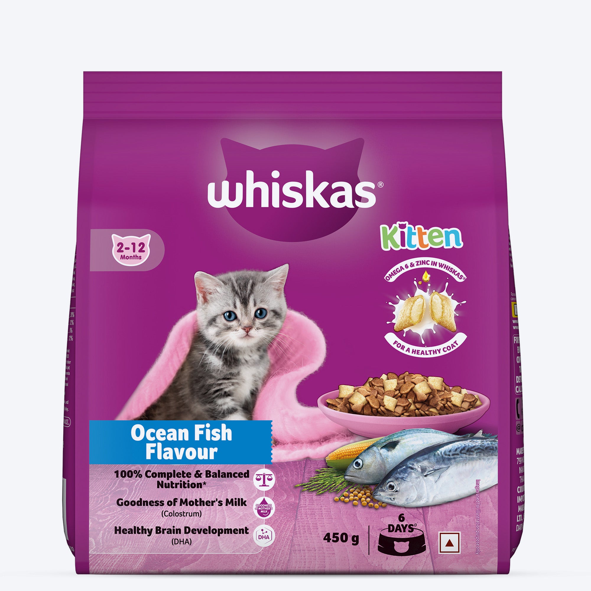 Whiskas Kitten Ocean Fish Dry Cat Food