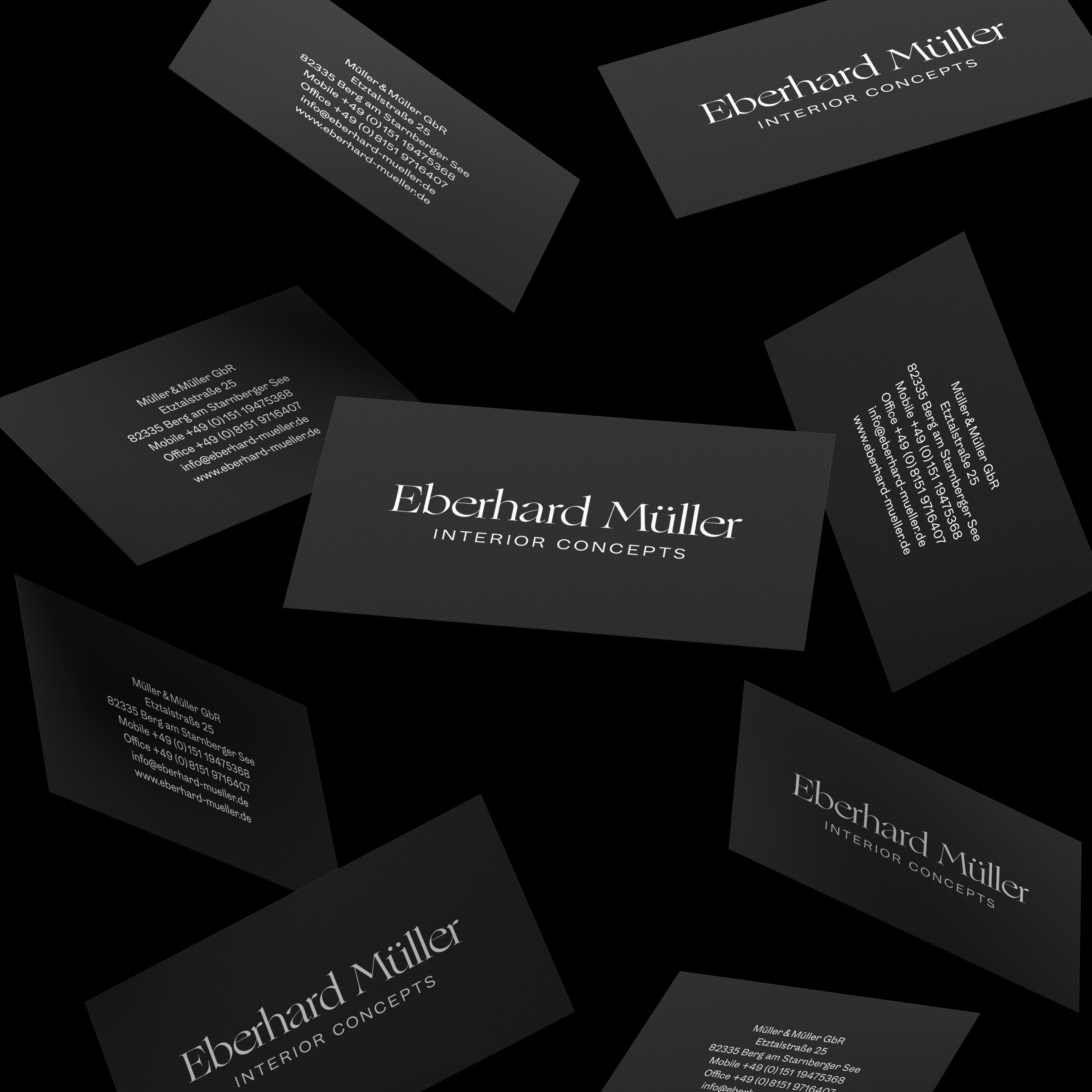 Redesigned business cards were part of brand's face lift.