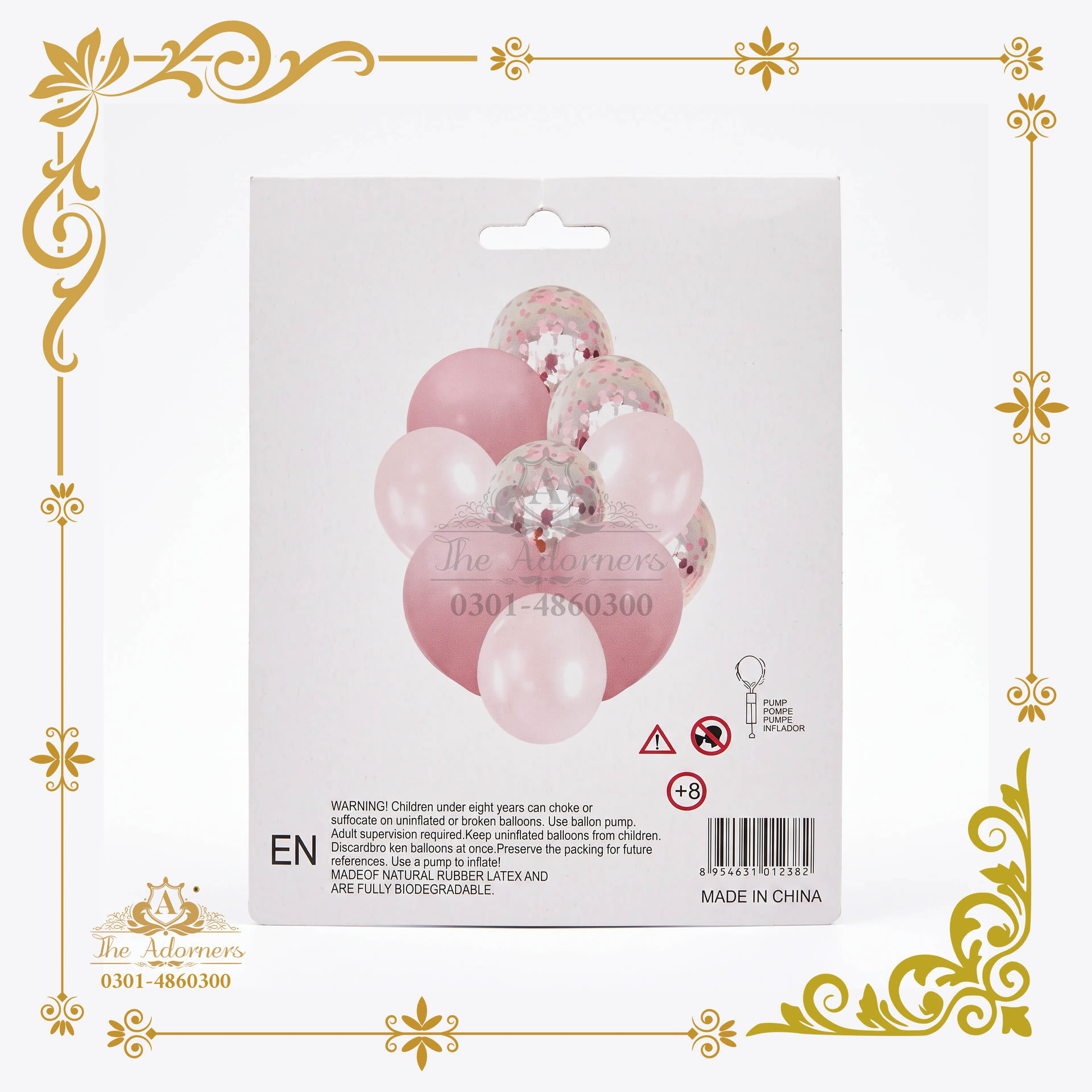 Blush Pink + Confetti Balloon Pack - Blush & dusty pink