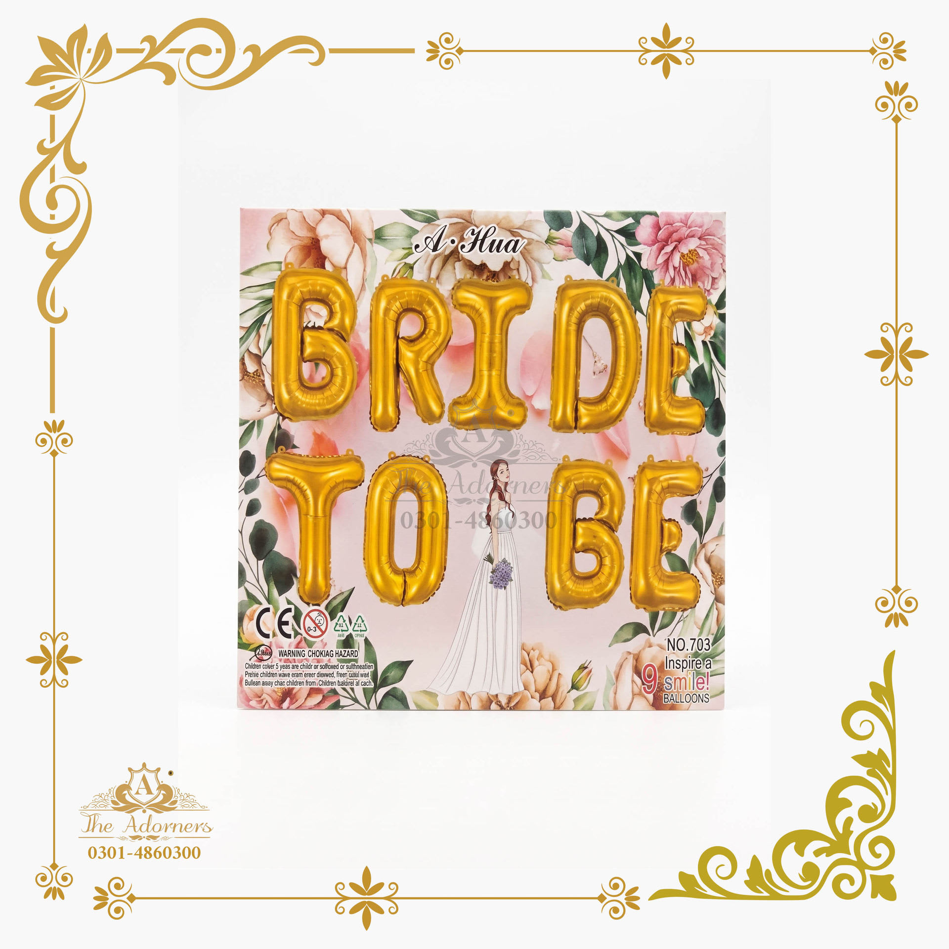 Bride To Be Letter Banner - Gold