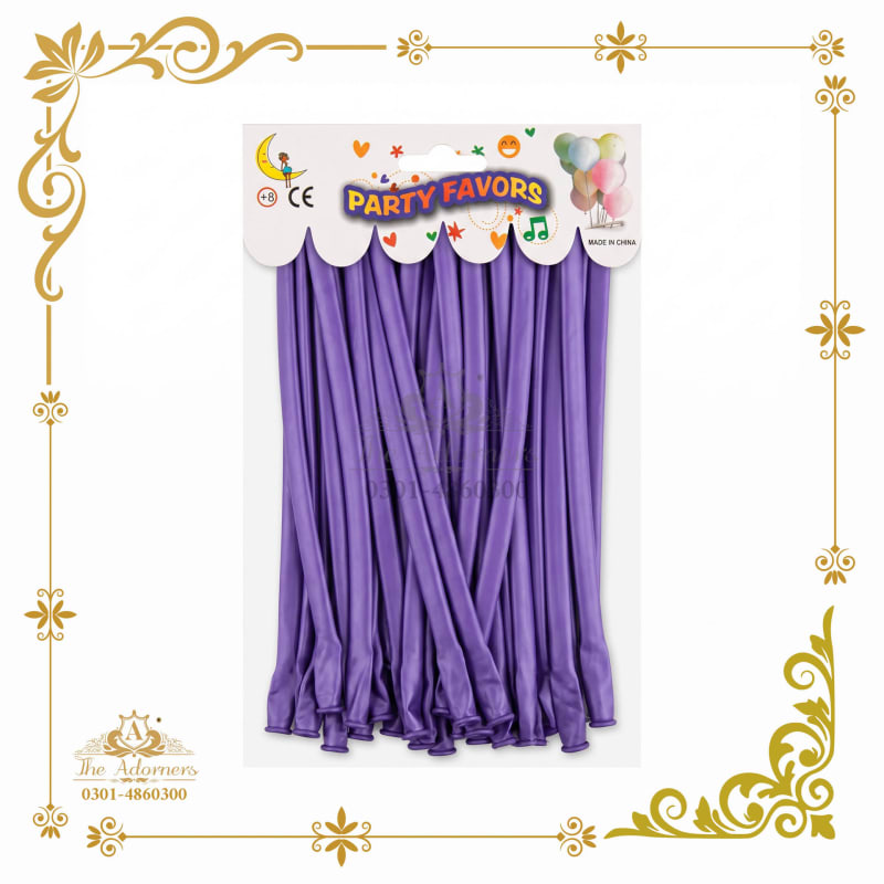 Long Modelling / Twisting Balloons purple - The Adorners, Lahore