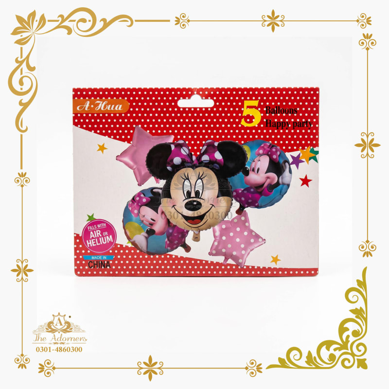 Minnie Mouse Character Balloon Set pink - The Adorners, Lahore