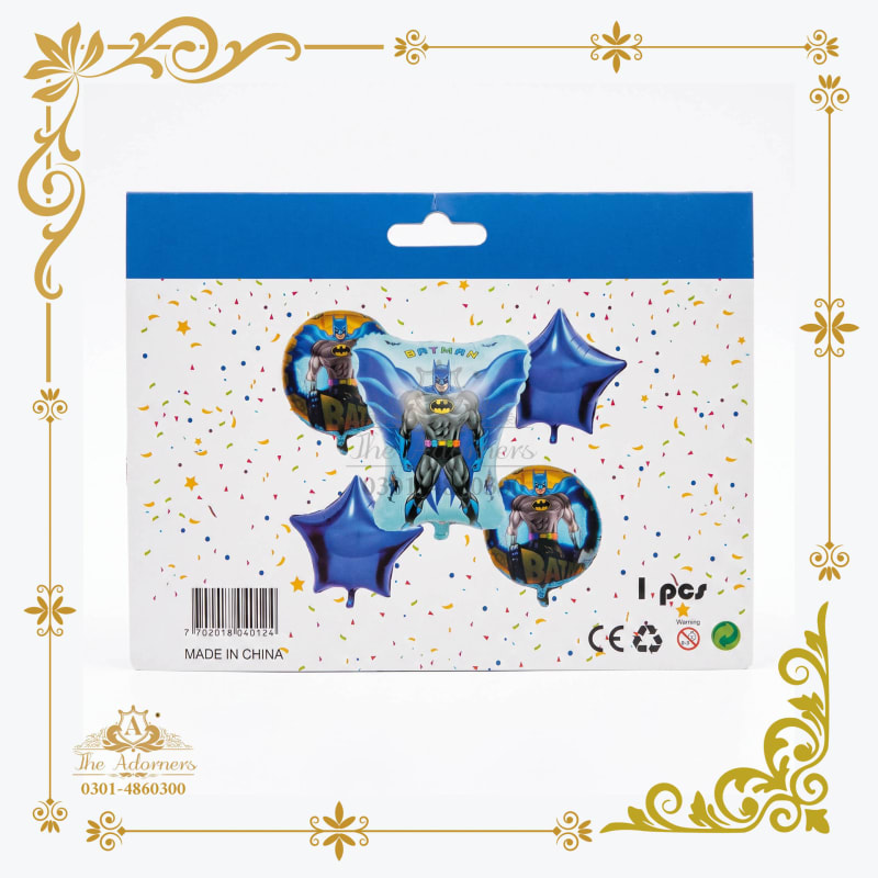 Batman Character Balloon Set blue - The Adorners, Lahore