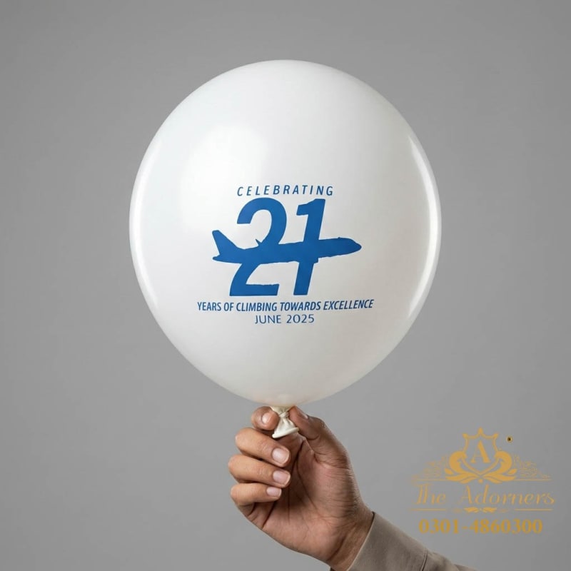 Printed balloons for Air Blue 21 Years Celebration
