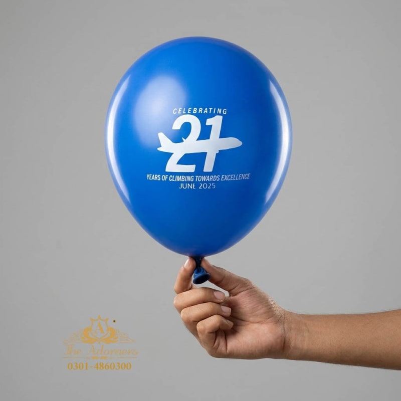 Printed balloons for Air Blue 21 Years Celebration