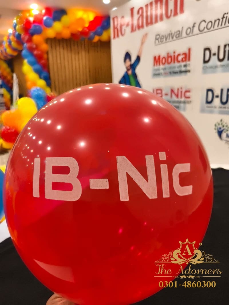 Printed balloons for Ib Nic