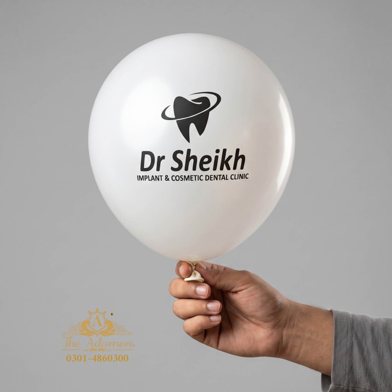 Printed balloons for Dr Sheikh