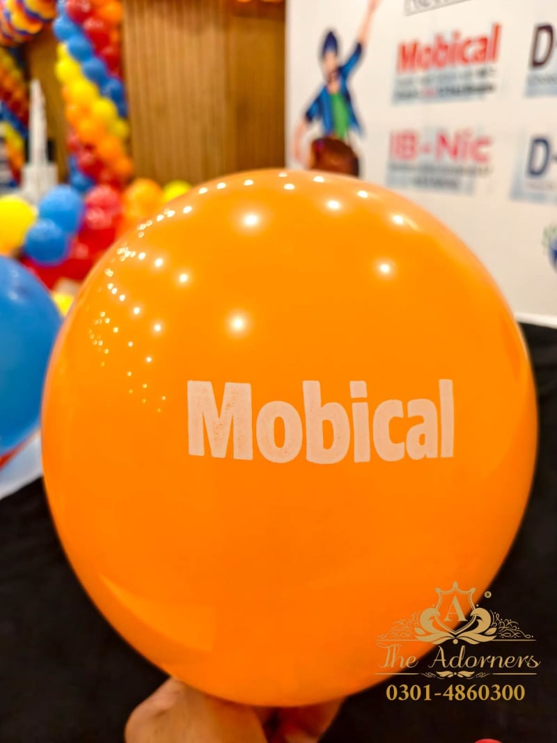 Printed balloons for Mobical