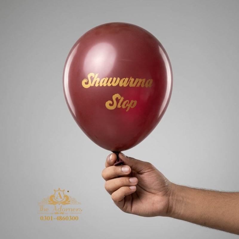 Printed balloons for Shawarma Stop