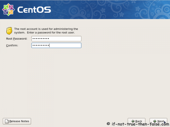CentOS 5.9 Set root password