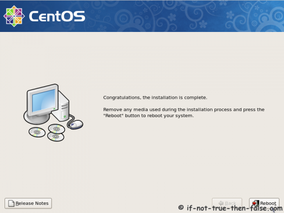 CentOS 5.9 Installation complete