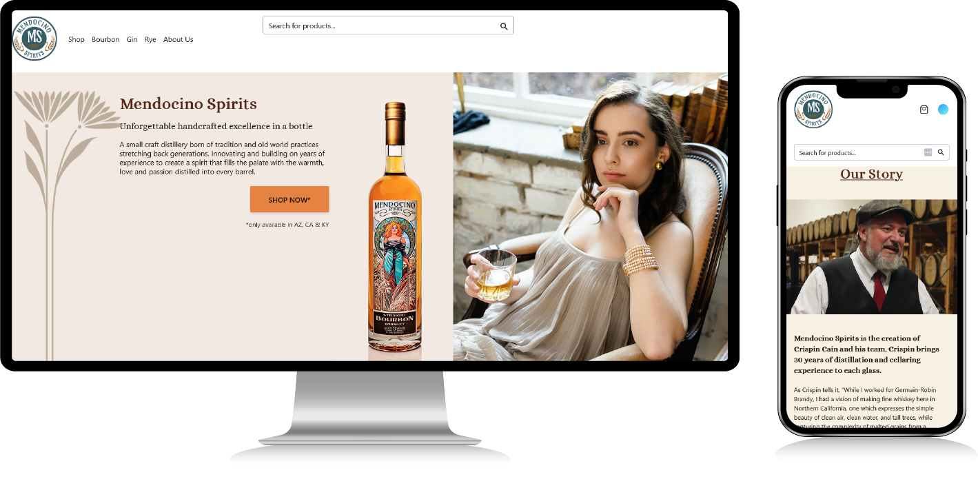 Mendocino Spirits Website