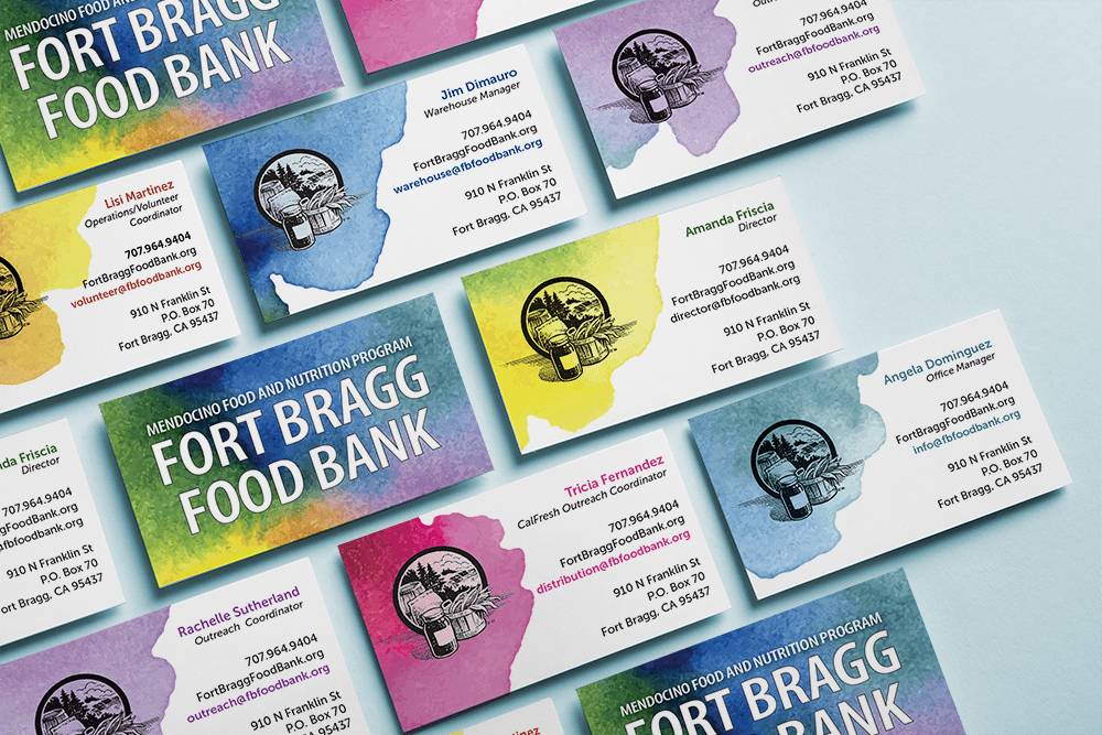 Fort Bragg Food Bank Business Cards