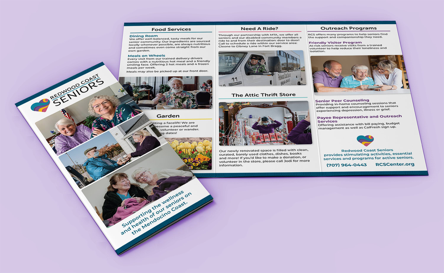 Redwood Coast Seniors Collateral Design