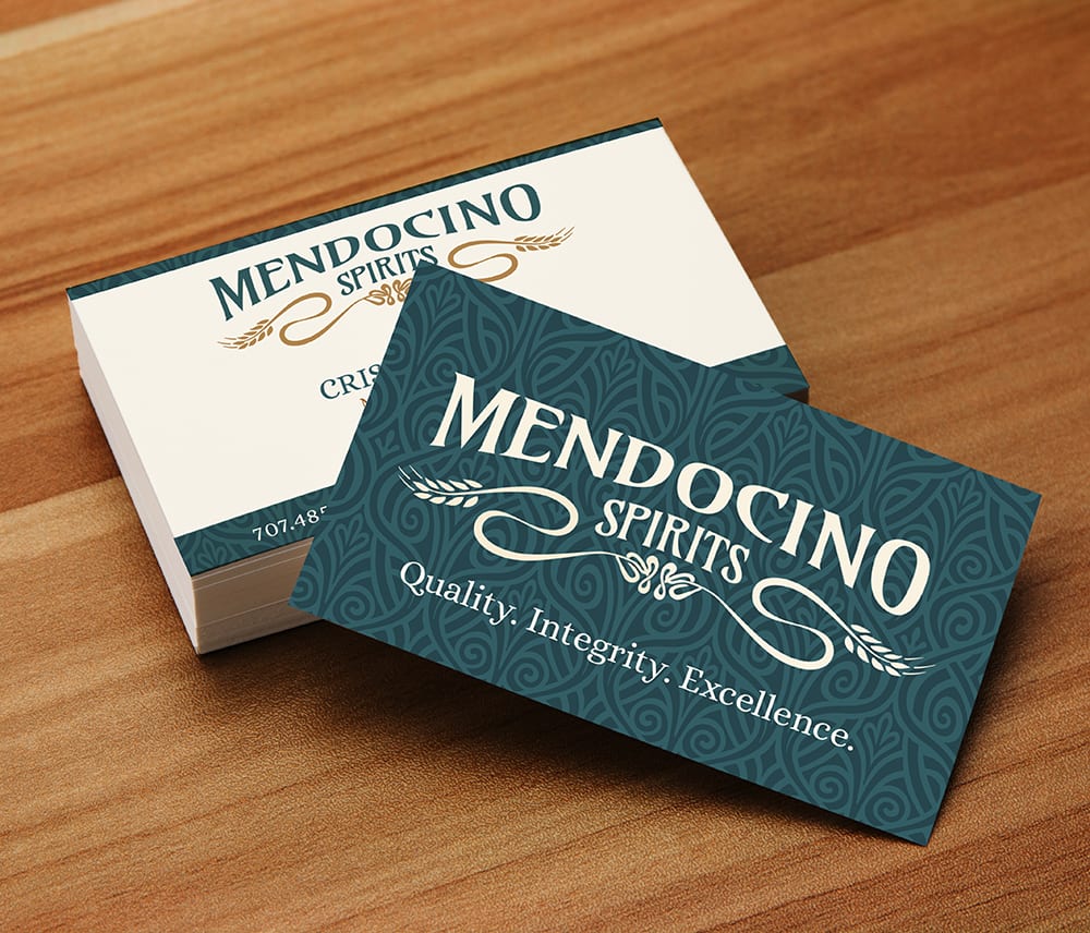 Mendocino Spirits Business Cards