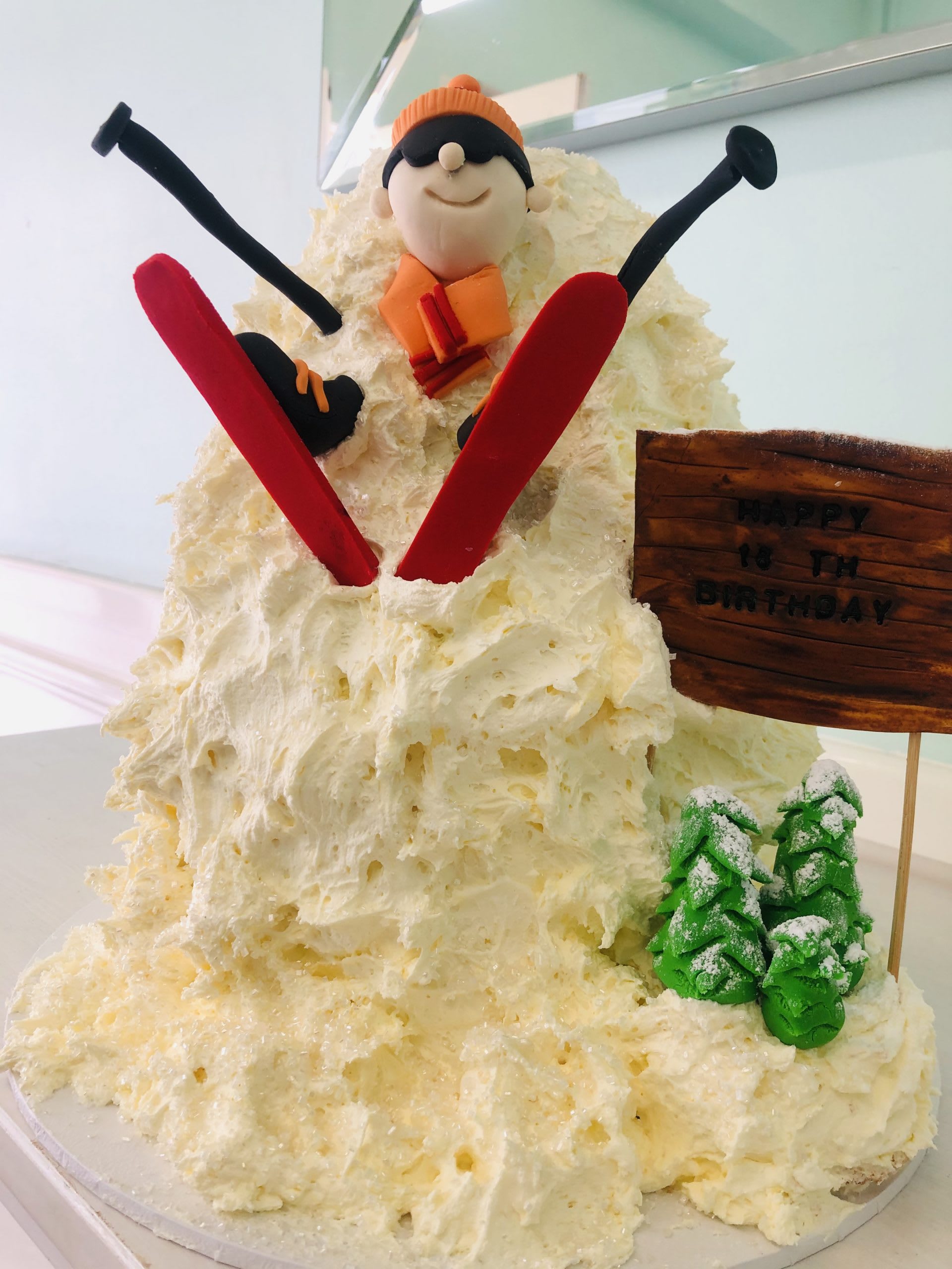 Skier Cake Skier Cake