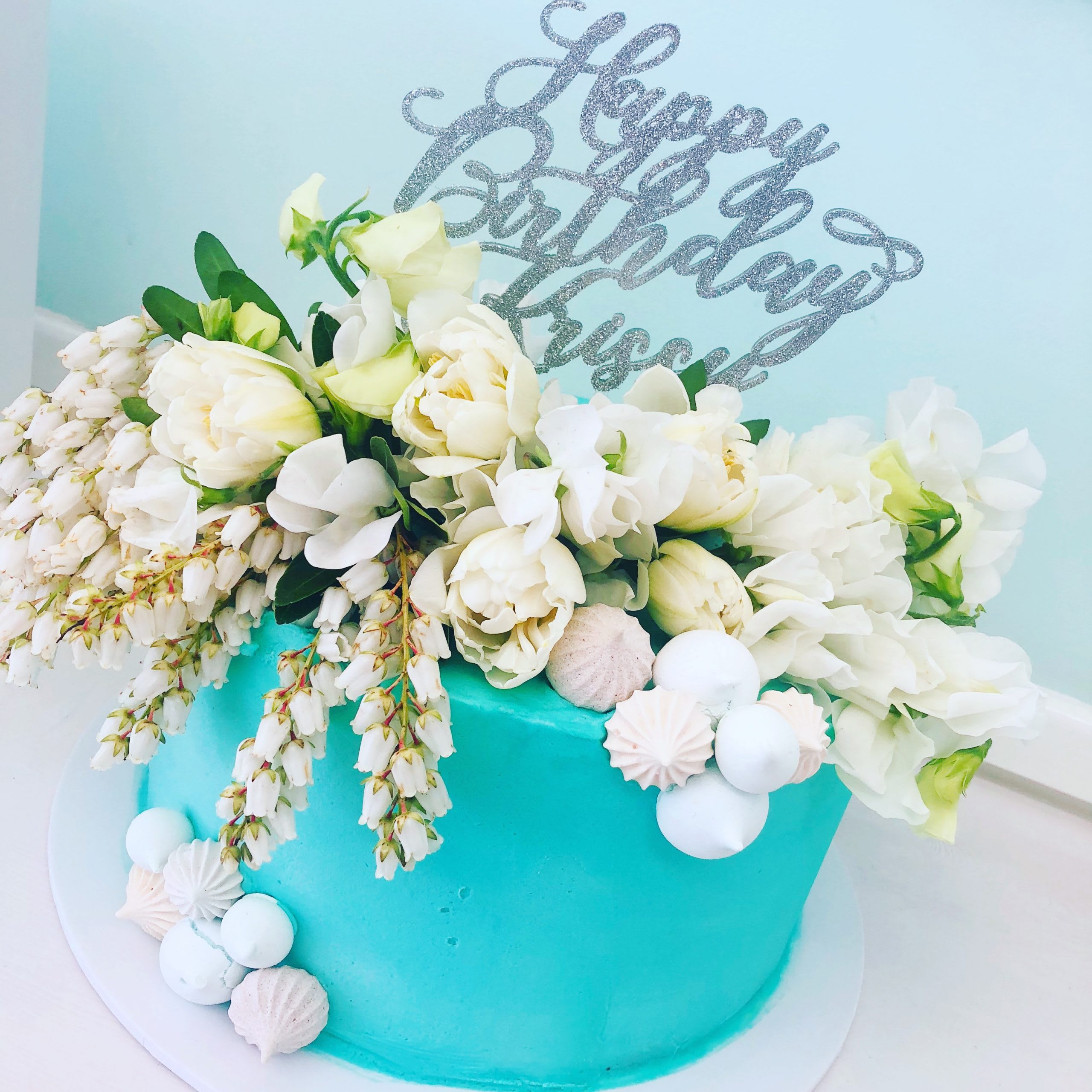 Flower Tower Cake Flower Tower Cake